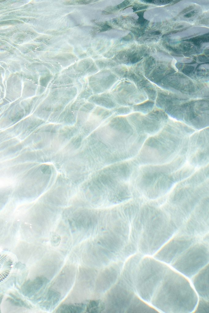 Pool with sunlight 
