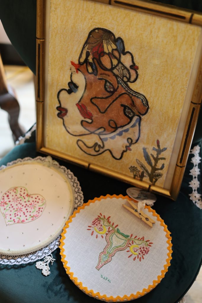embroidery on canvas