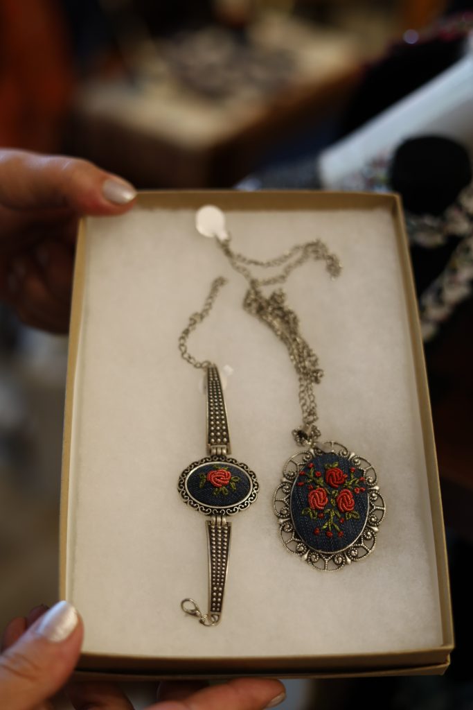 photo of lace jewelry